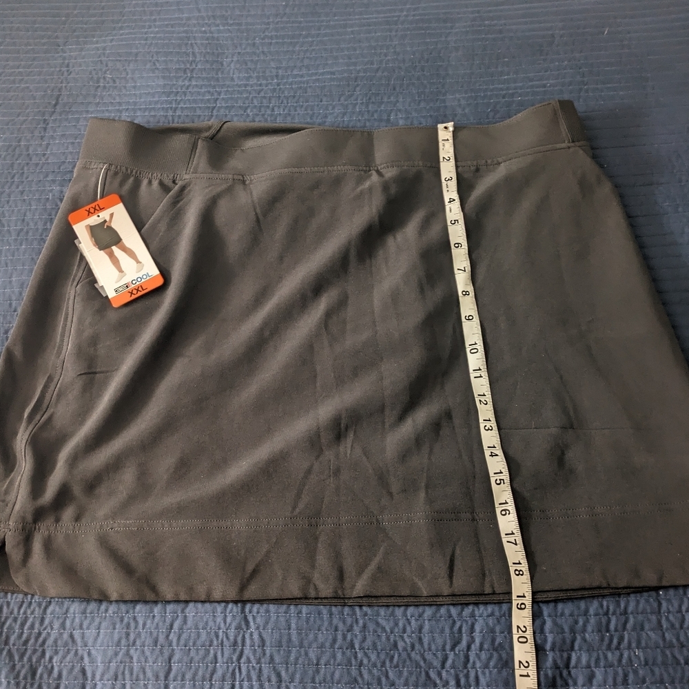 32 Degree Cool Women 2XL Polyester Black NWT Skirt - Picture 6 of 7